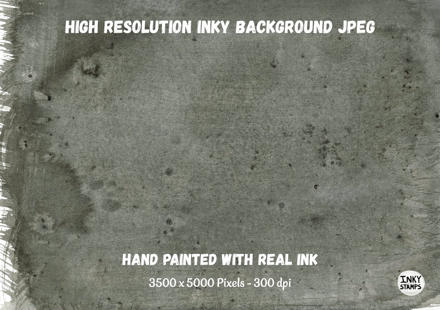 High Resolution INKY Background JPEG. Hand Painted with Real INK Texture. 3500 x 5000 Pixels. 300 dpi. Brush stroked texture background painting