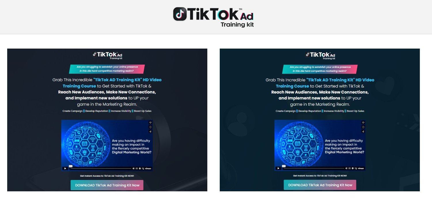 TikTok ads training kit with 17 modules and PLR license