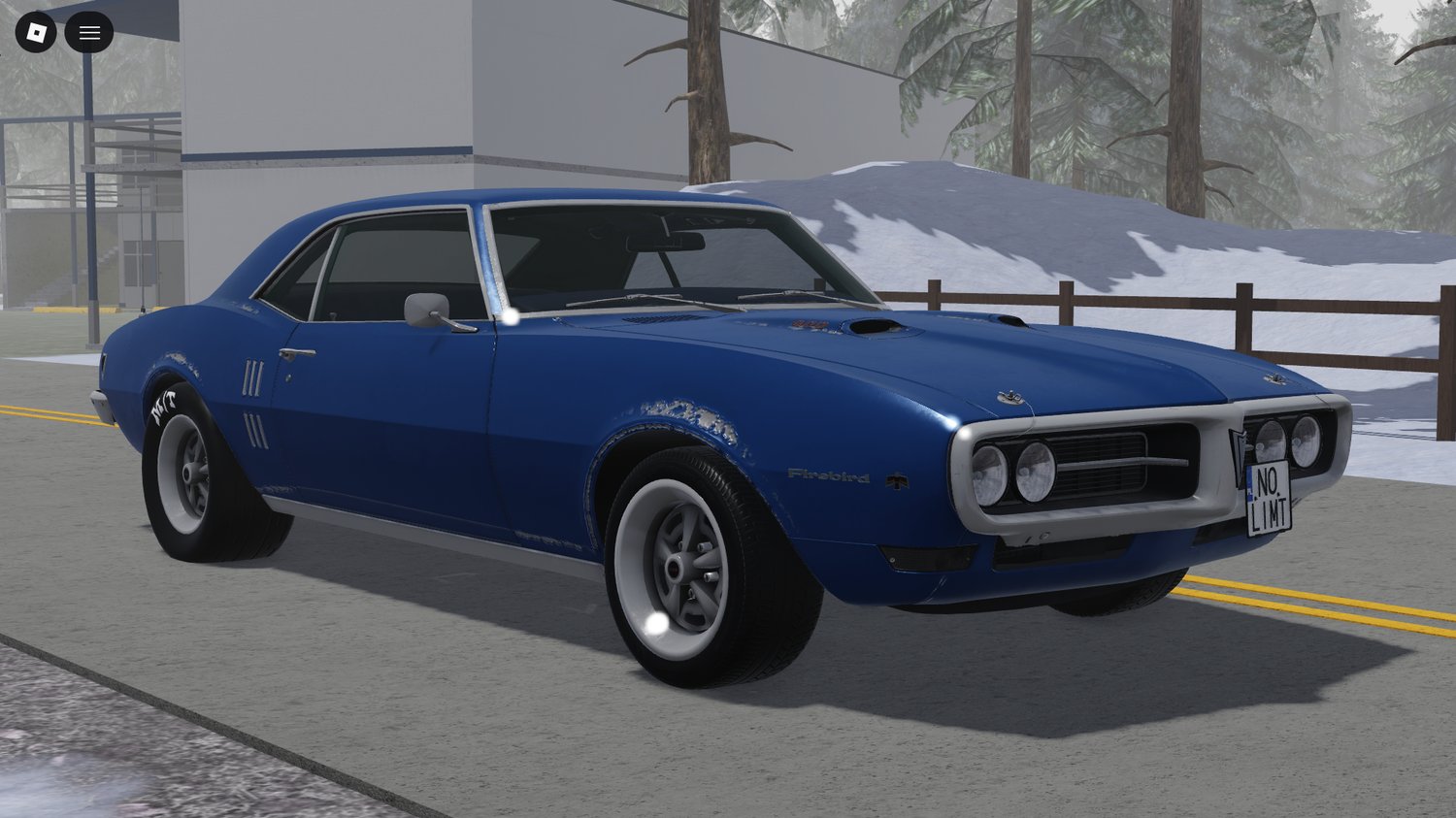 Vintage Firebird vehicle model in Roblox