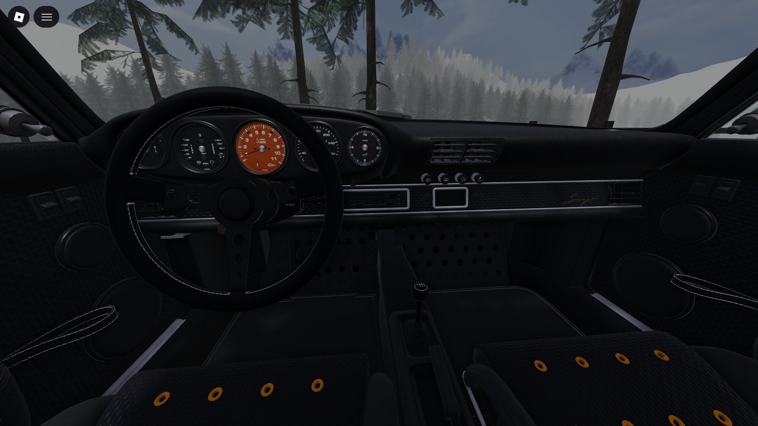 Drivable sports car model in Roblox