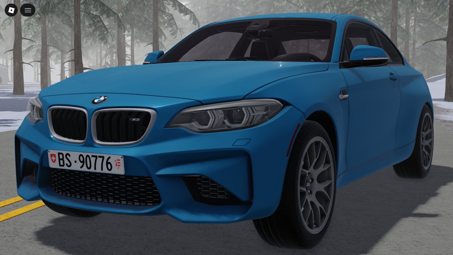 Detailed exterior of BMW M2 2018