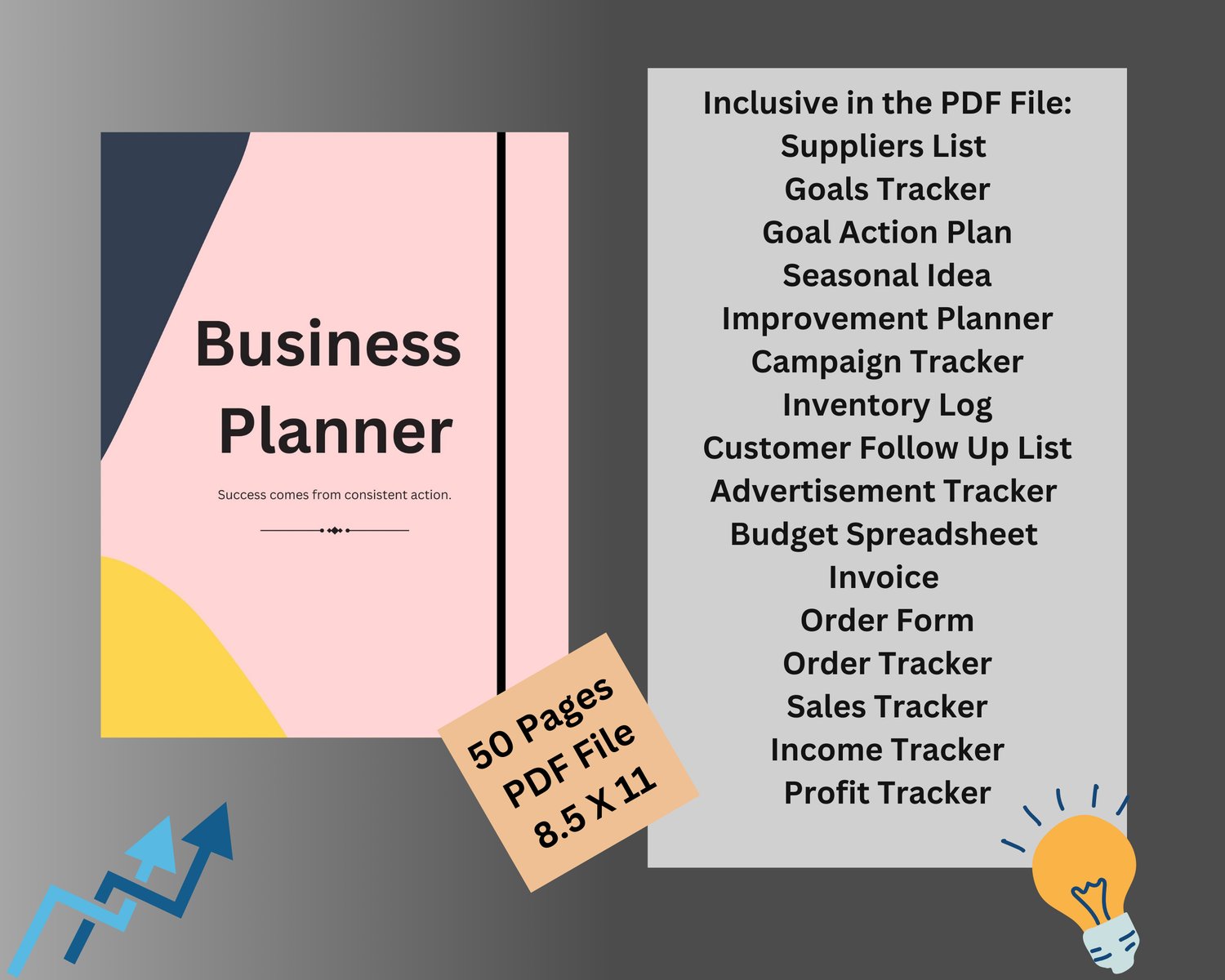 Digital business organizer planner for managing daily operations