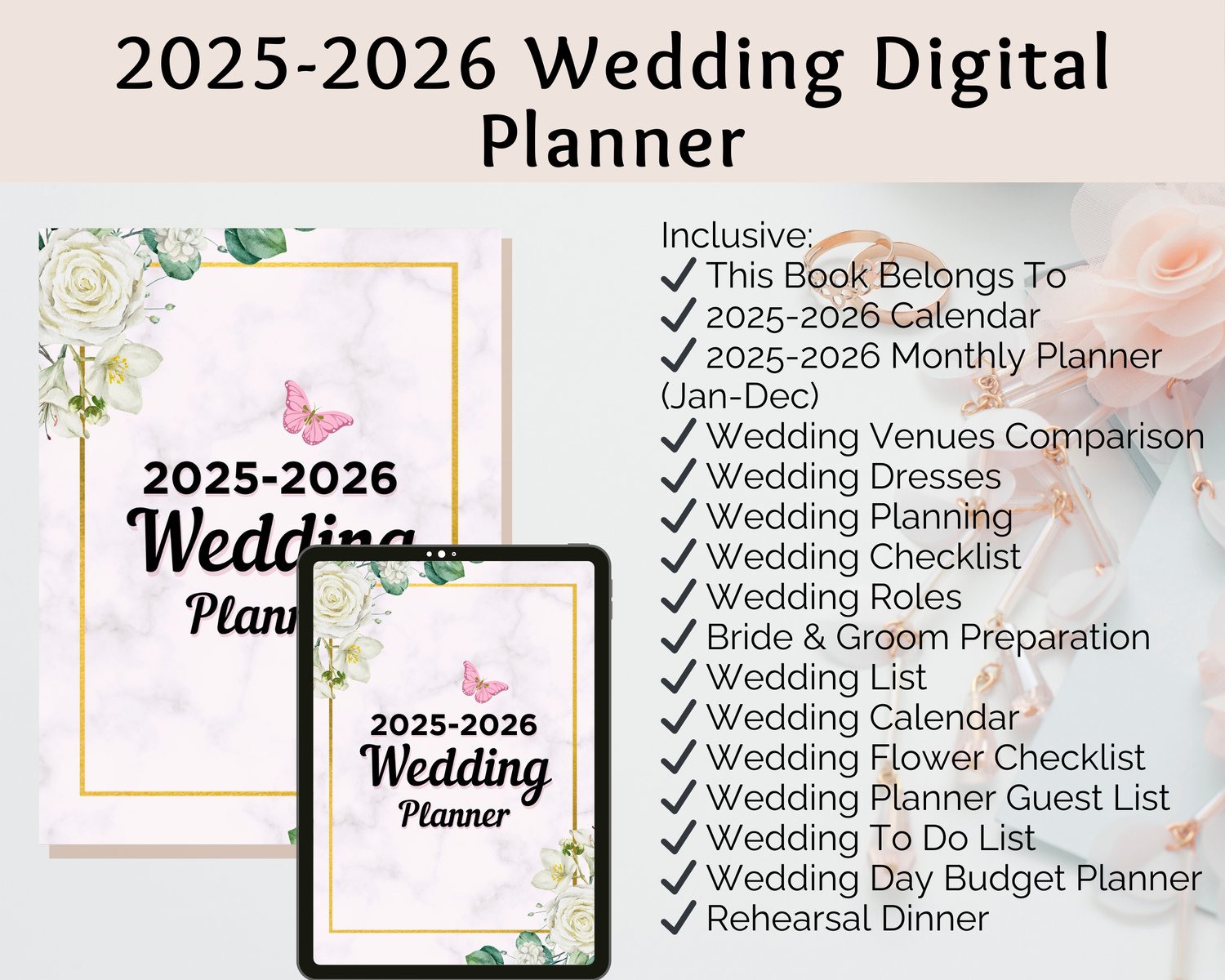 2025–2026 digital wedding planner for organizing your big day