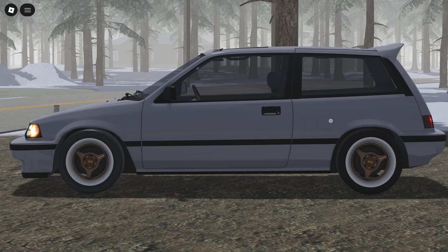 Realistic 1984 Honda Civic Si car asset for Roblox maps