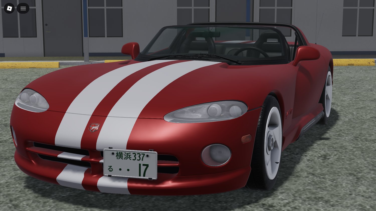 Detailed 1995 Dodge Viper RT-10 vehicle asset for Roblox maps