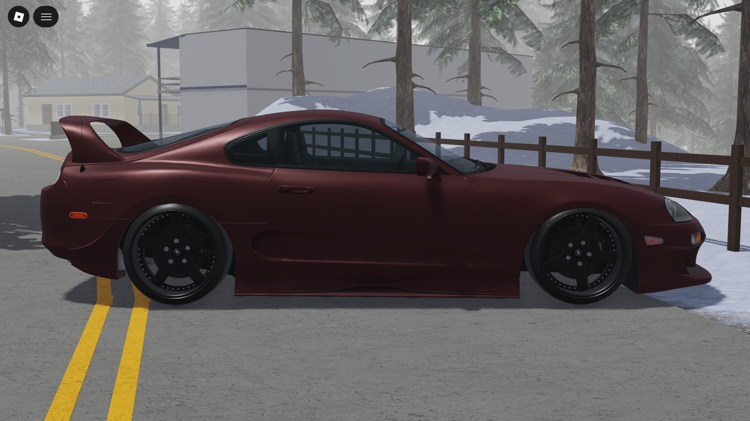 1999 Toyota Supra MK4 Ridox driving in Roblox environment
