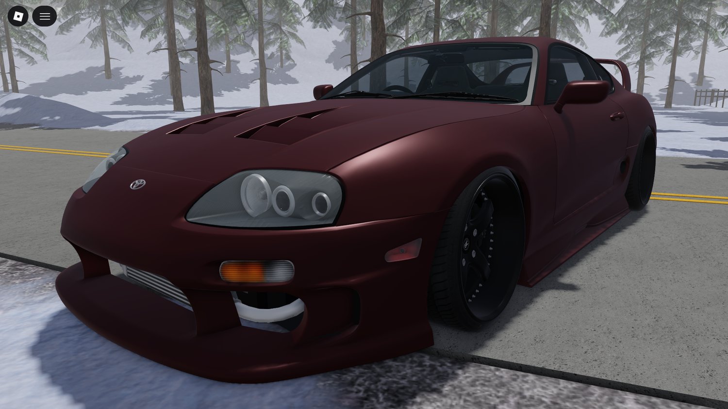 1999 Toyota Supra MK4 Ridox Roblox widebody sports car exterior view