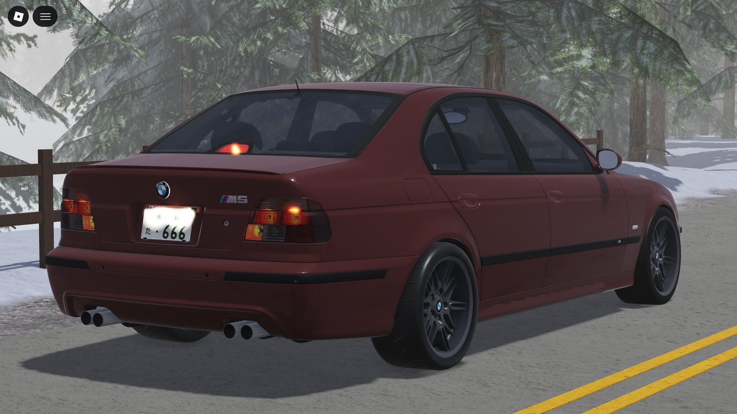 BMW M5 E39 interior modeled in Roblox