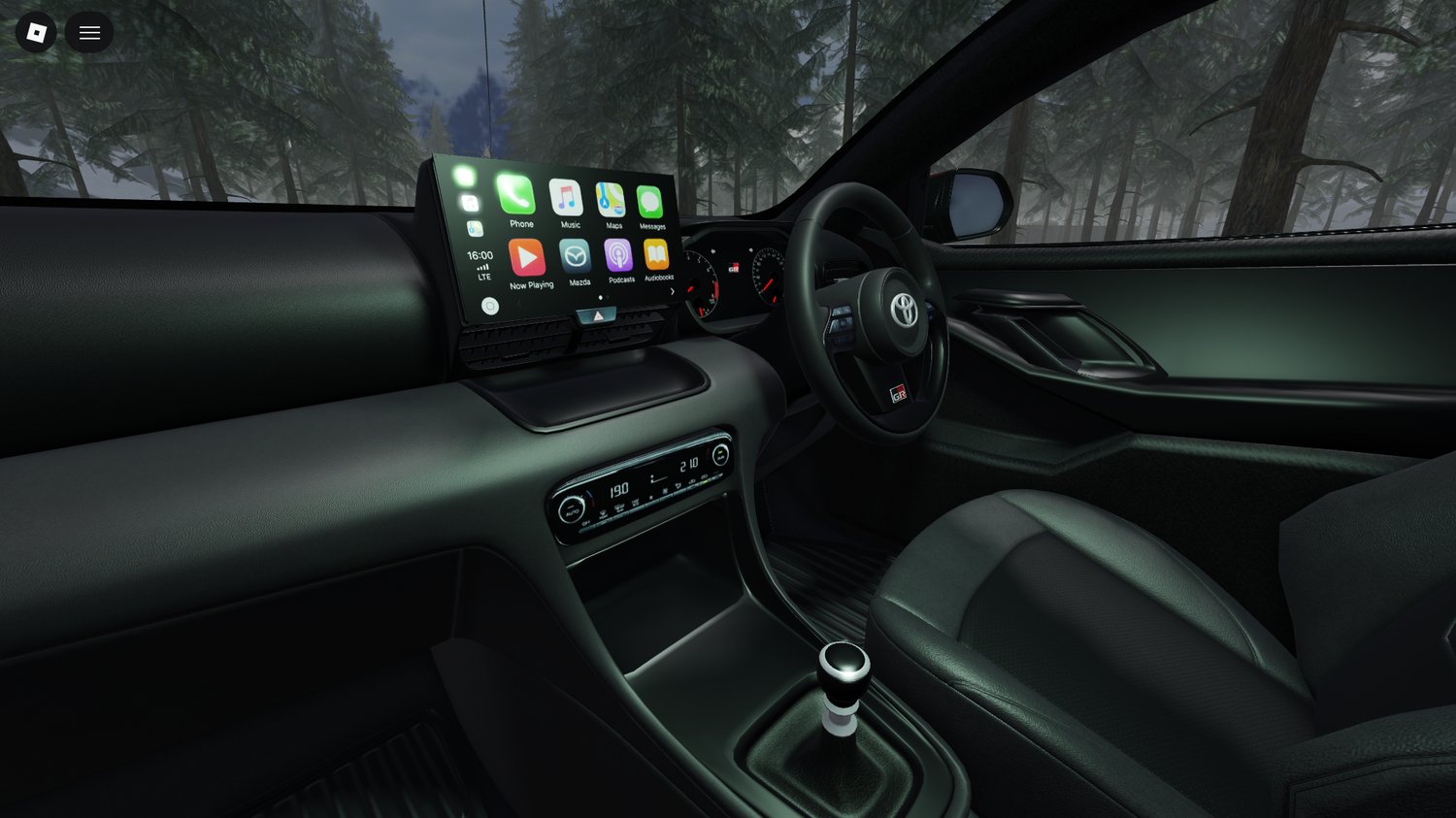 Realistic 2020 Toyota GR Yaris parked on Roblox map