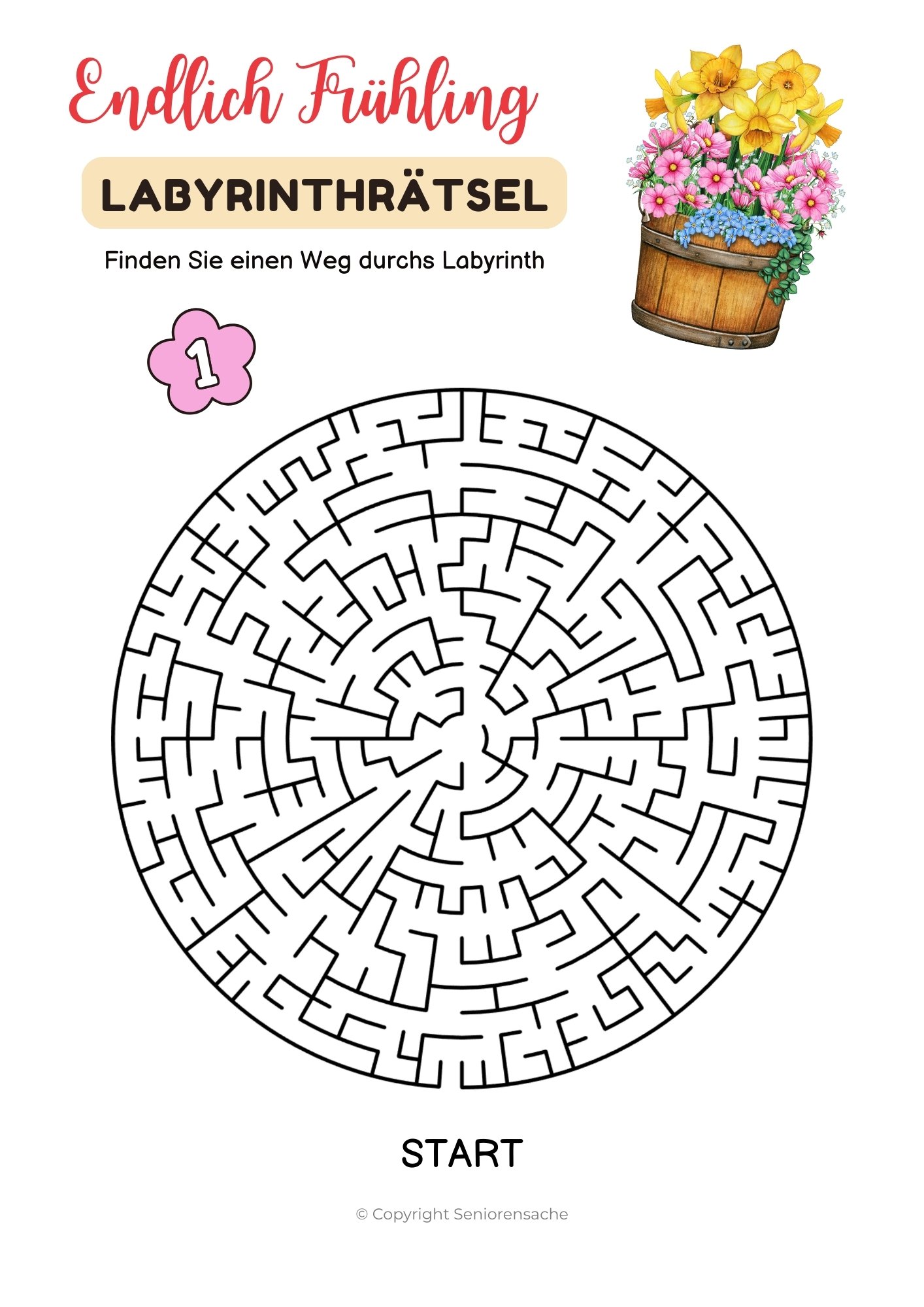 Labyrinth Frühling Senioren