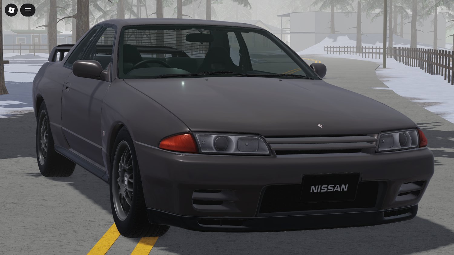 Skyline GT-R R32 interior modeled in Roblox