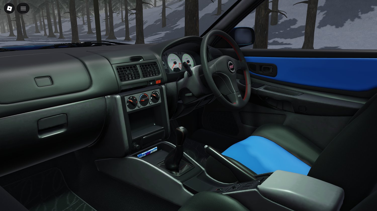 1998 Subaru WRX 22B Roblox rally-inspired sports car exterior view