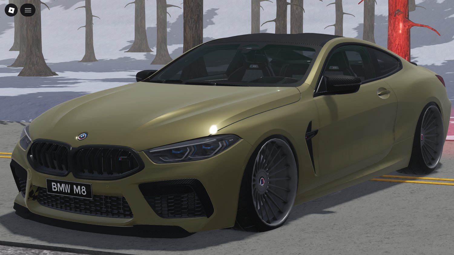 2021 BMW M8 Competition Roblox luxury performance coupe exterior view