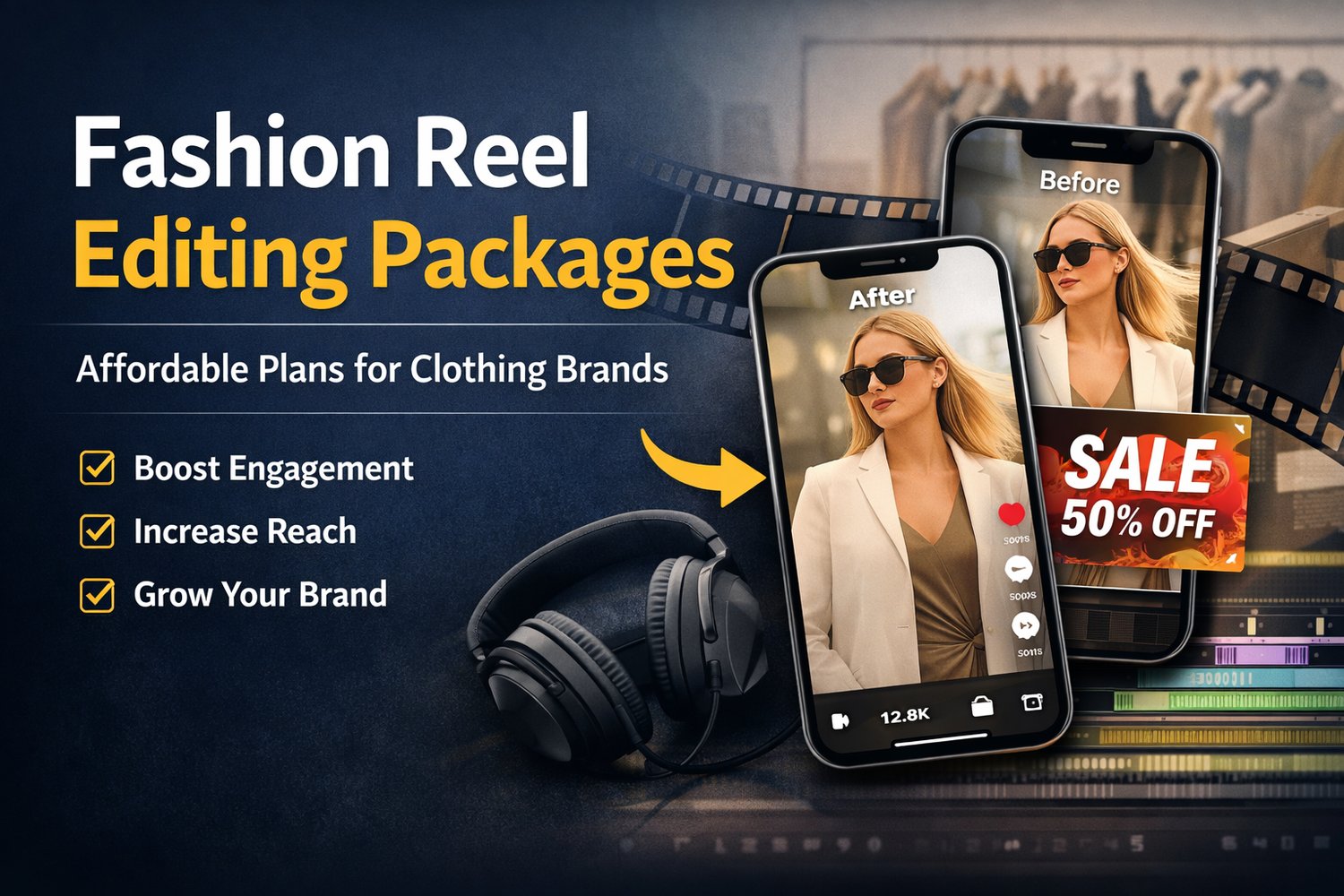 Professional fashion reel editor creating scroll-stopping Instagram and TikTok videos for women’s clothing brands.