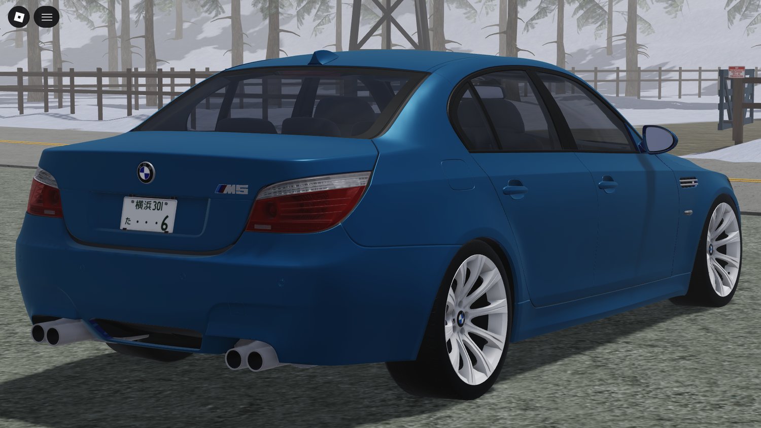 Performance luxury sedan 2007 BMW E60 M5 Stock in Roblox