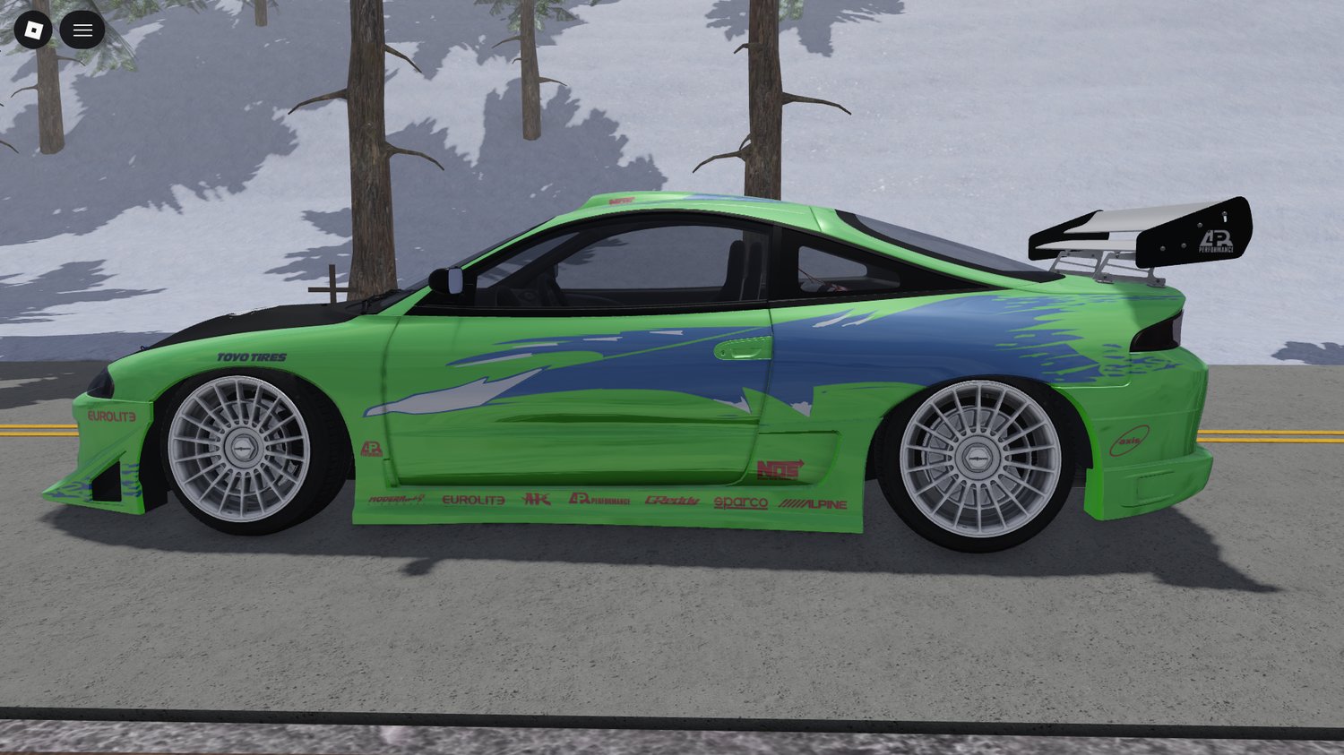 Classic Japanese coupe 1995 Mitsubishi Eclipse FATF in Roblox