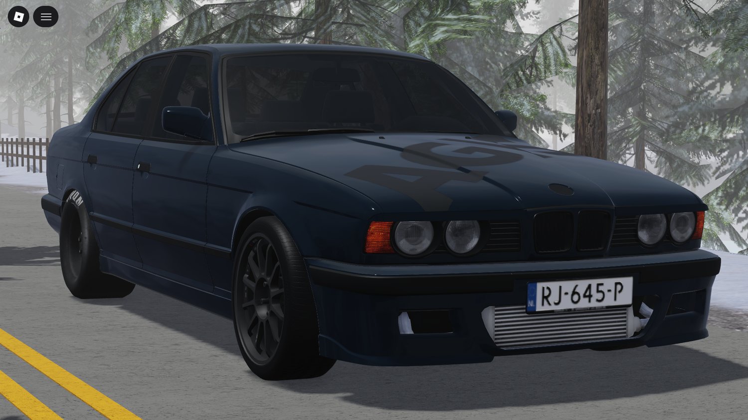 Vintage performance sedan 1994 BMW E34 for Roblox roleplay