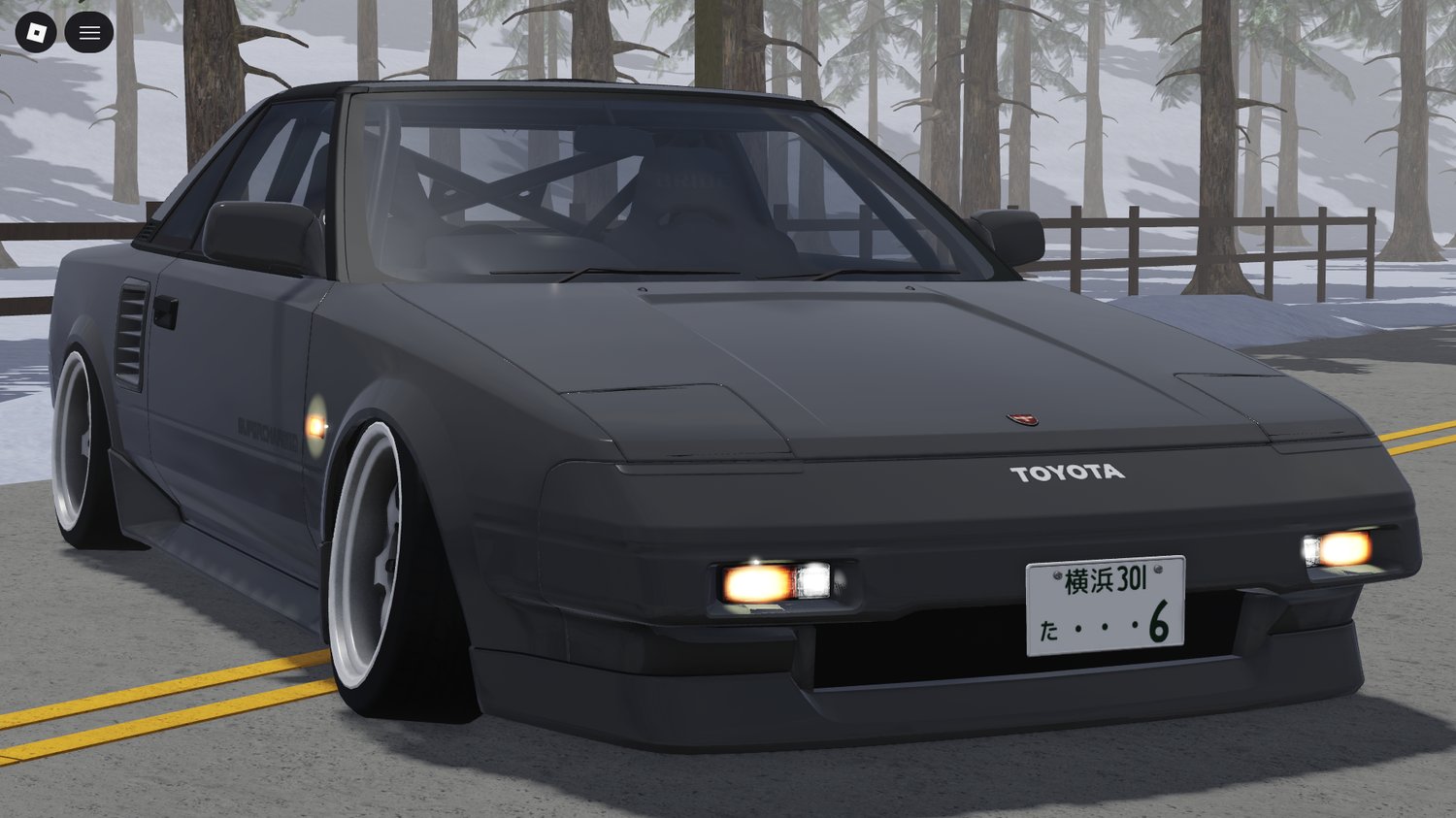 Performance classic coupe 1989 Toyota MR2 1st Gen for Roblox roleplay