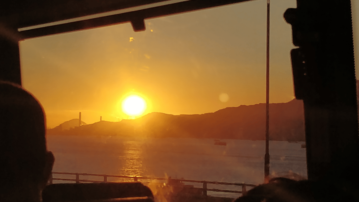 Sunset view of the seaside beach during the pandemic - the beginnings of the Sonobela