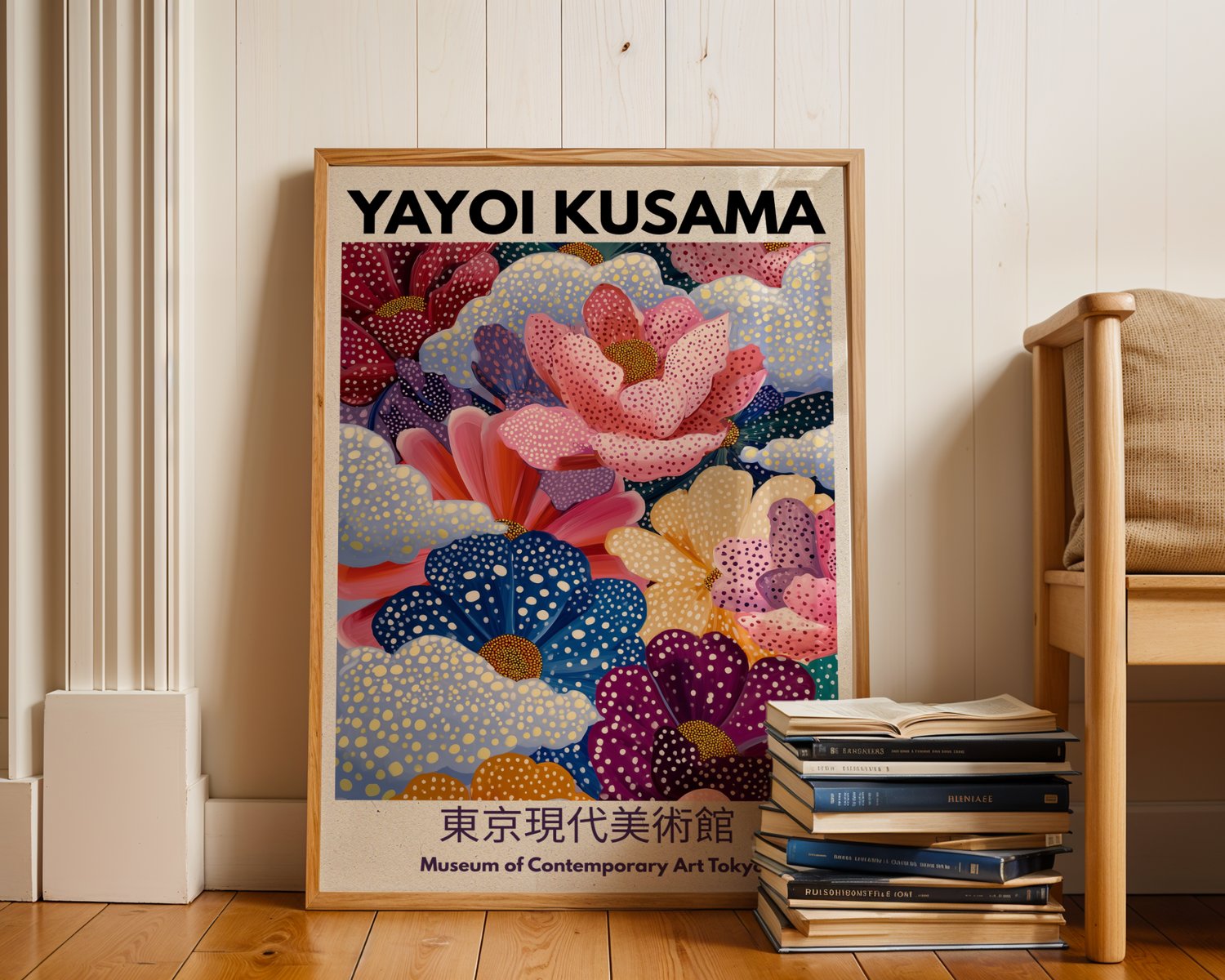yayoi kusama, yayoi kusama print, famous artist poster, flora artwork, japanese prints, japan printed poster, wall decoration gift, art poster, contemporary art, modern home decor, plants nature, retro wall art japan, vintage art poster, floral wall art, 