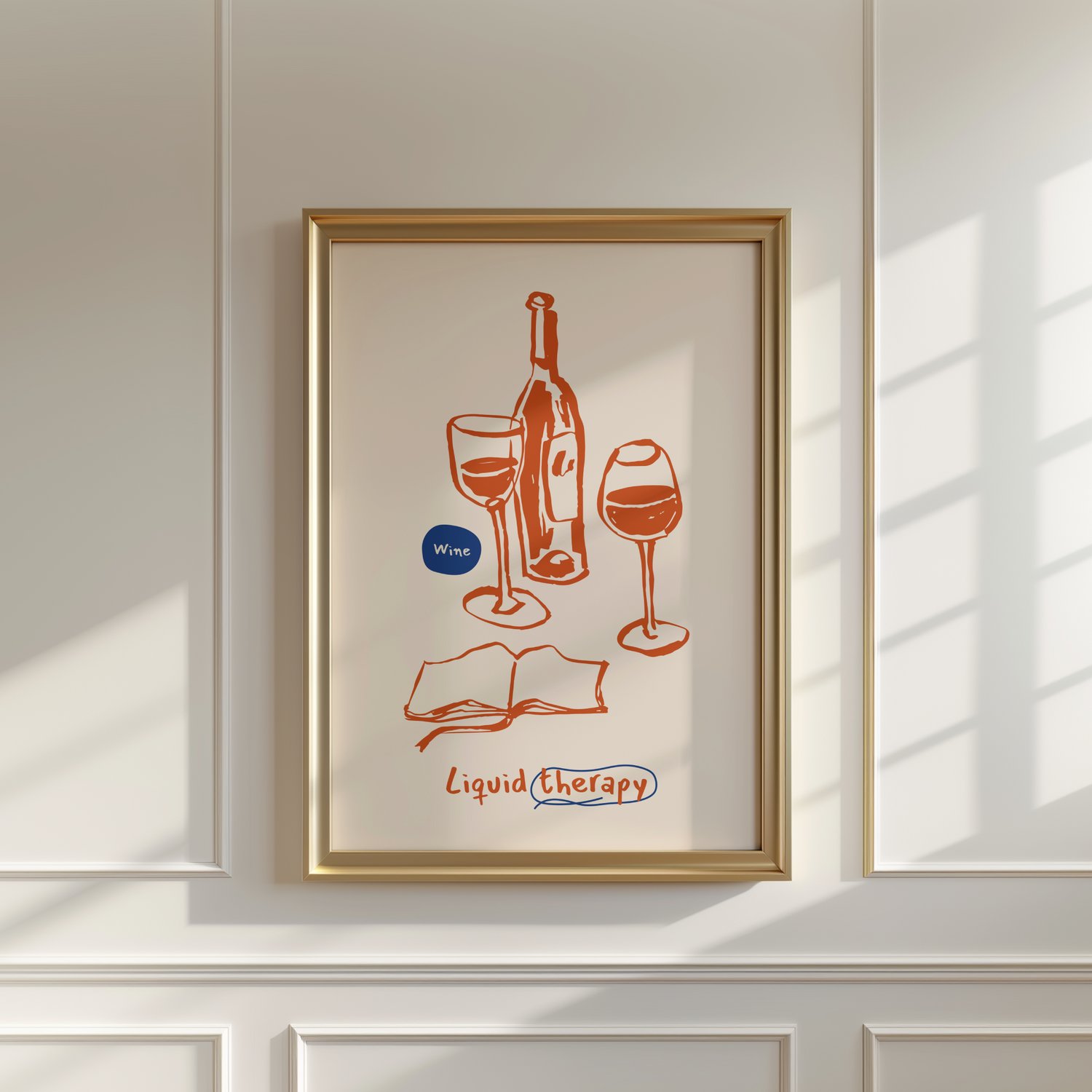 wine poster, kitchen wall art, liquid therapy print, bar cart decor, aesthetic kitchen print, wine illustration, modern kitchen art, minimalist wine poster, restaurant wall art, cocktail bar decor, foodie wall art, dining room decor, retro kitchen poster,