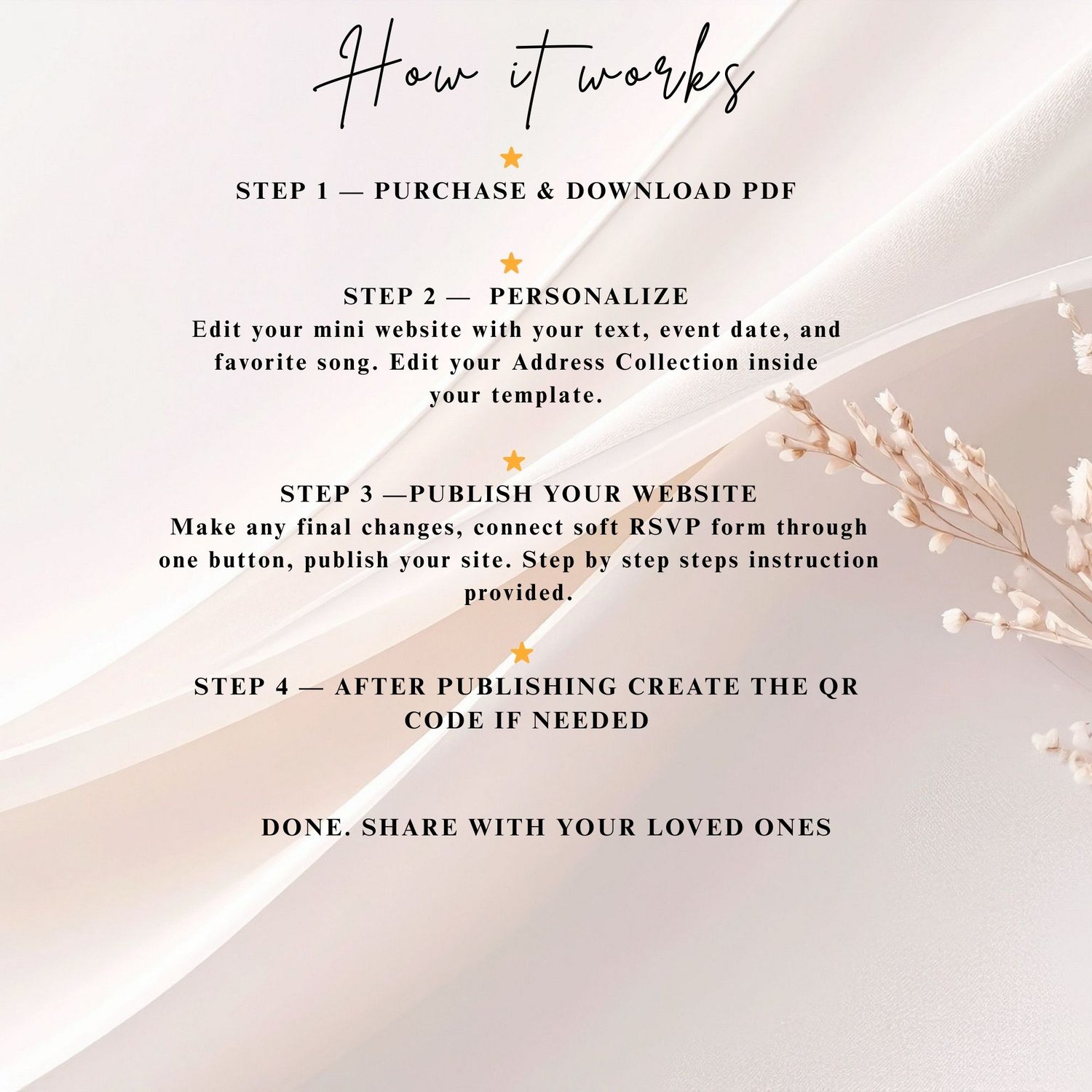 Wedding SAVE THE DATE Website with Interactive Address Collection Form ...