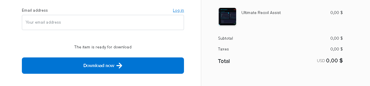 EN: Enter your email address to receive your license key by email. FR : Entre ton adresse courriel pour recevoir ta clé de licence par courriel.