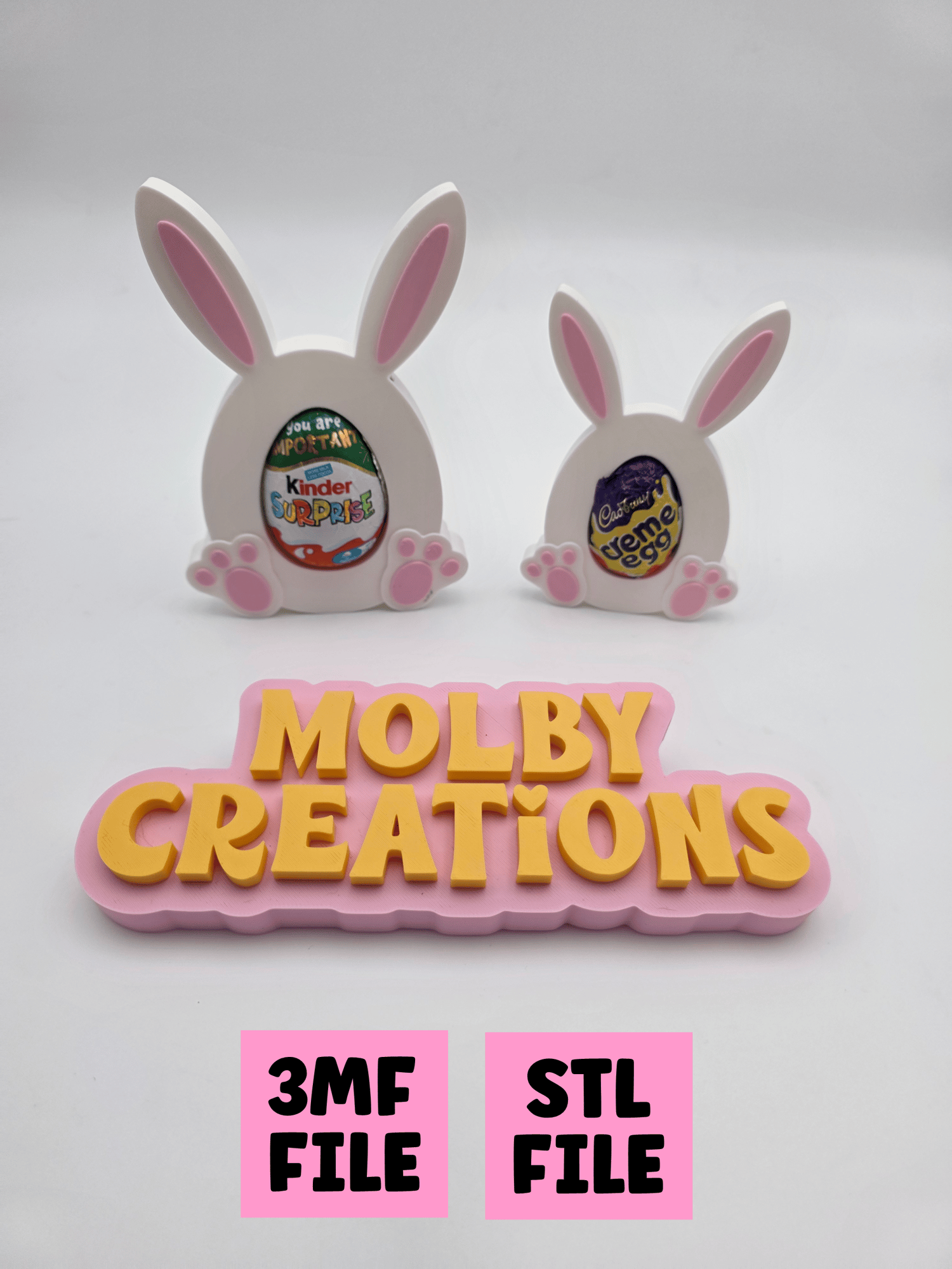 3D print STL file Easter Bunny Egg holder