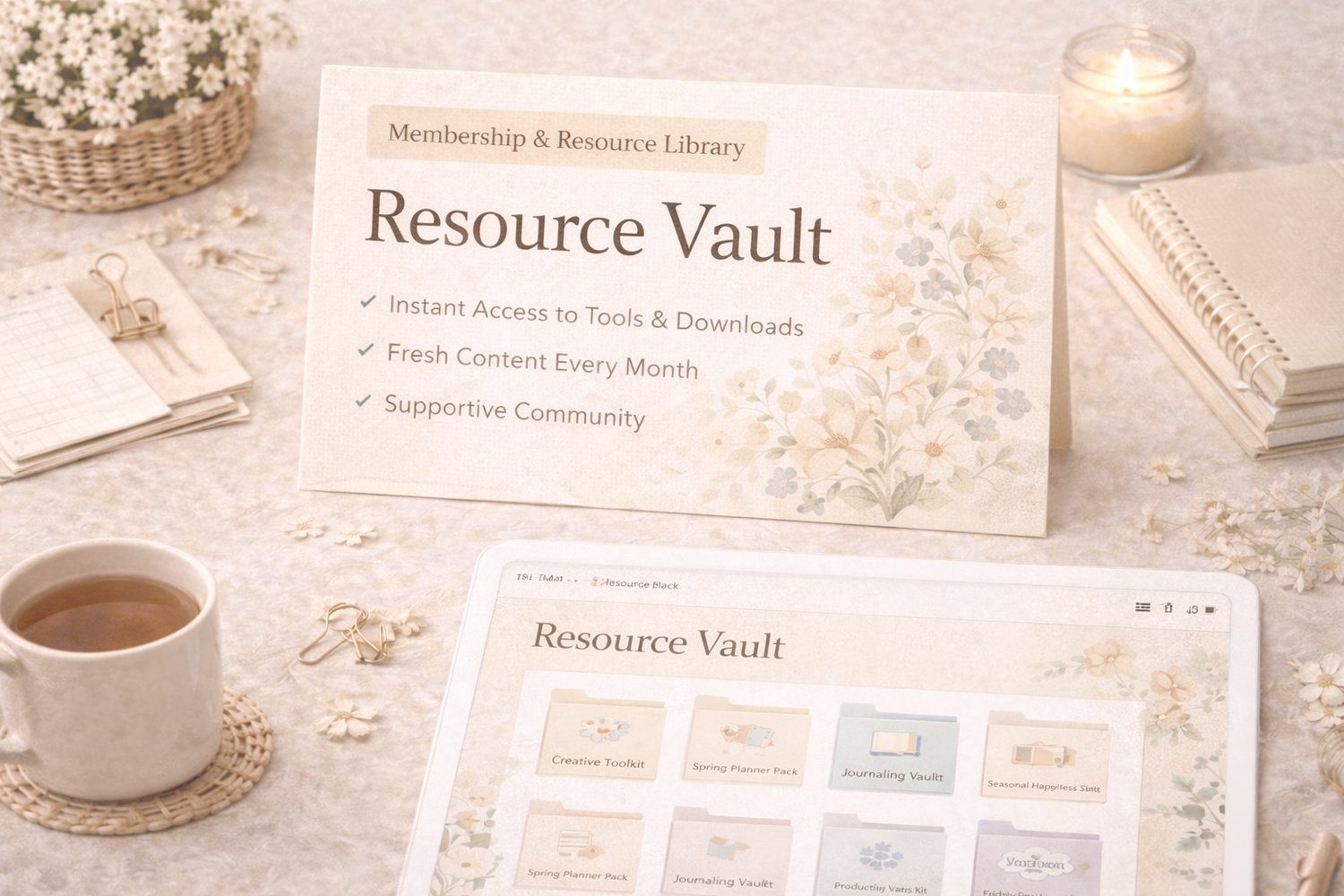 Create a resource vault to sell online
