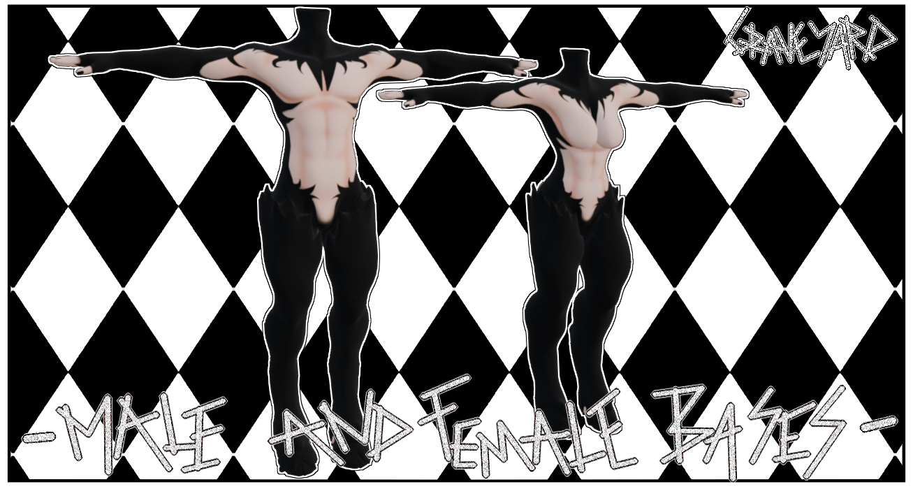 Hooved Male & Female Bases