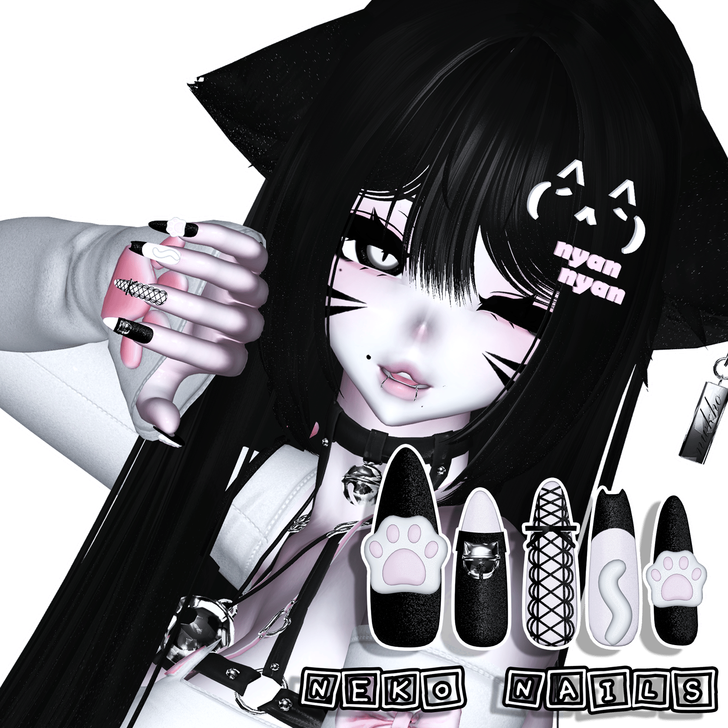 ꒰ Neko Nails ꒱ ♡. 𓈒