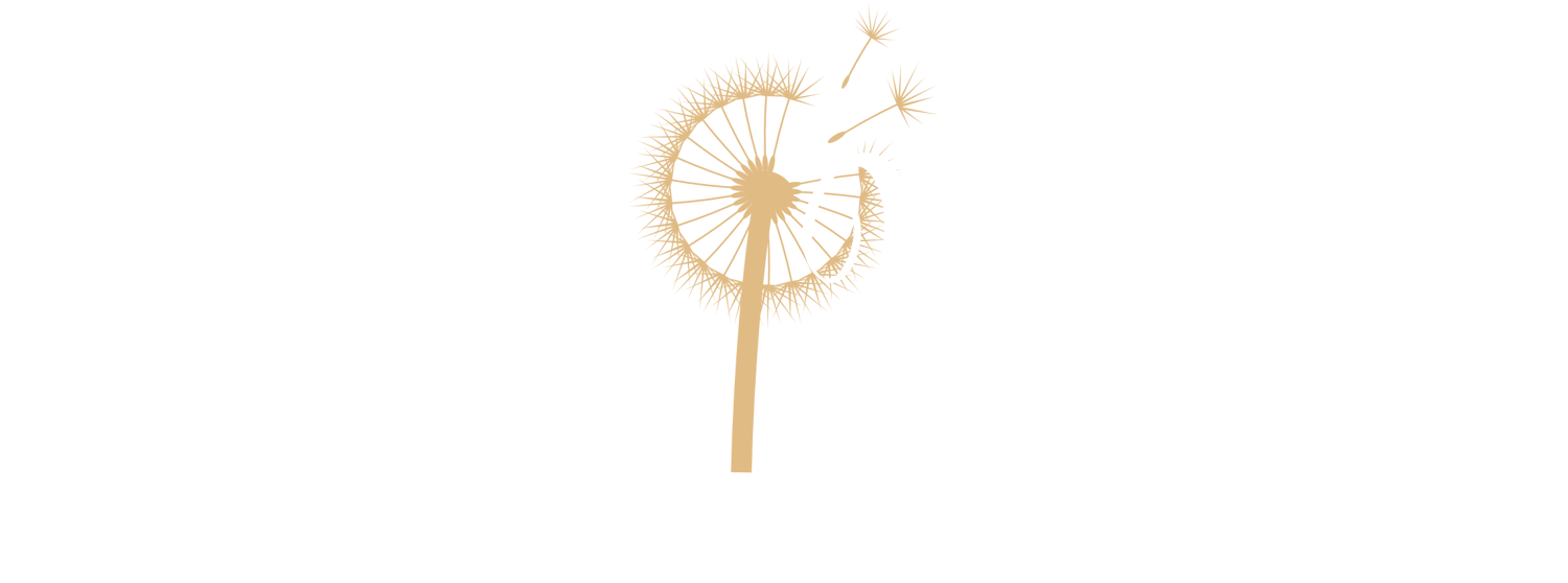 Talena Winters | My Secret Wish Publishing log with a blown dandelion.