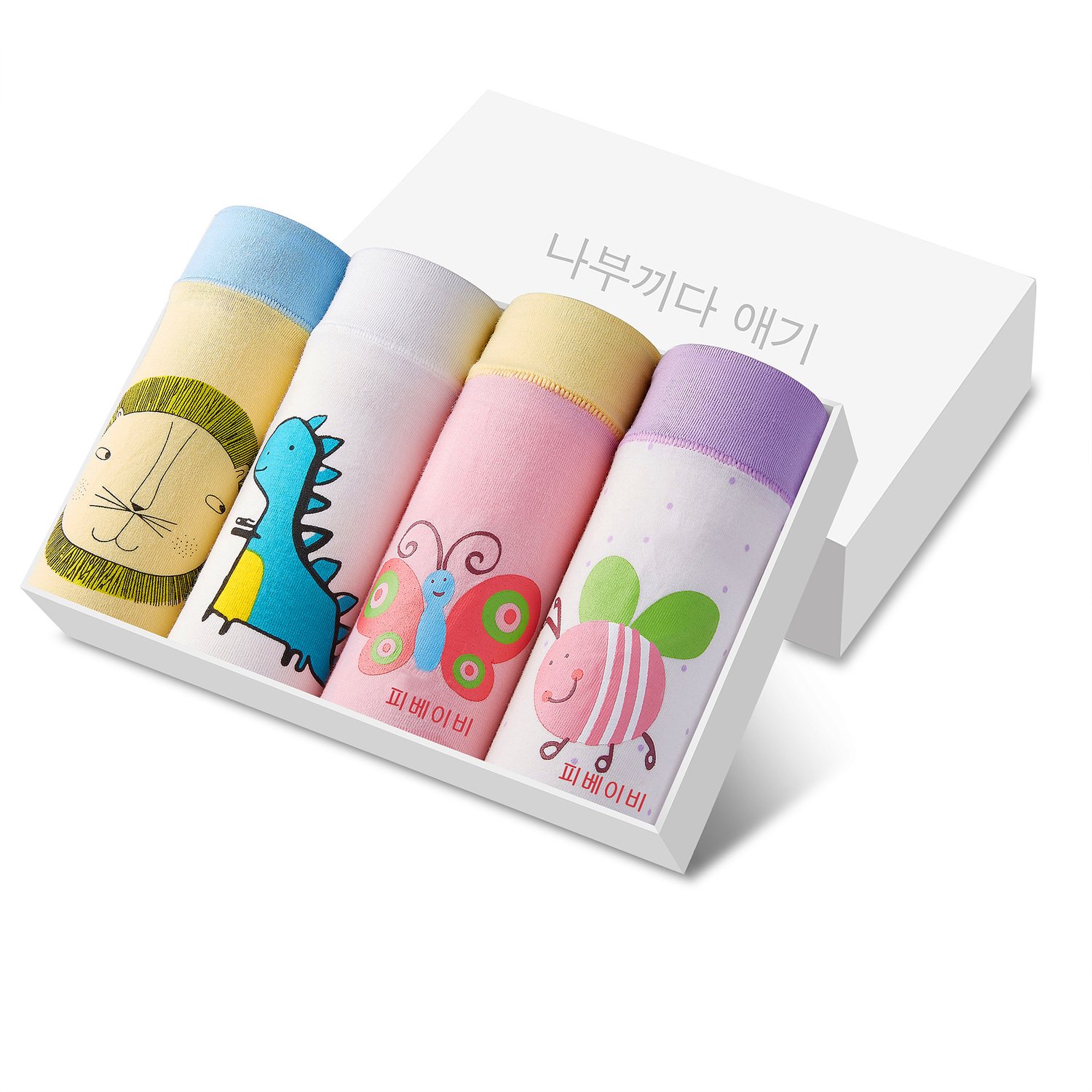 Soft combed cotton cartoon underwear for boys and girls