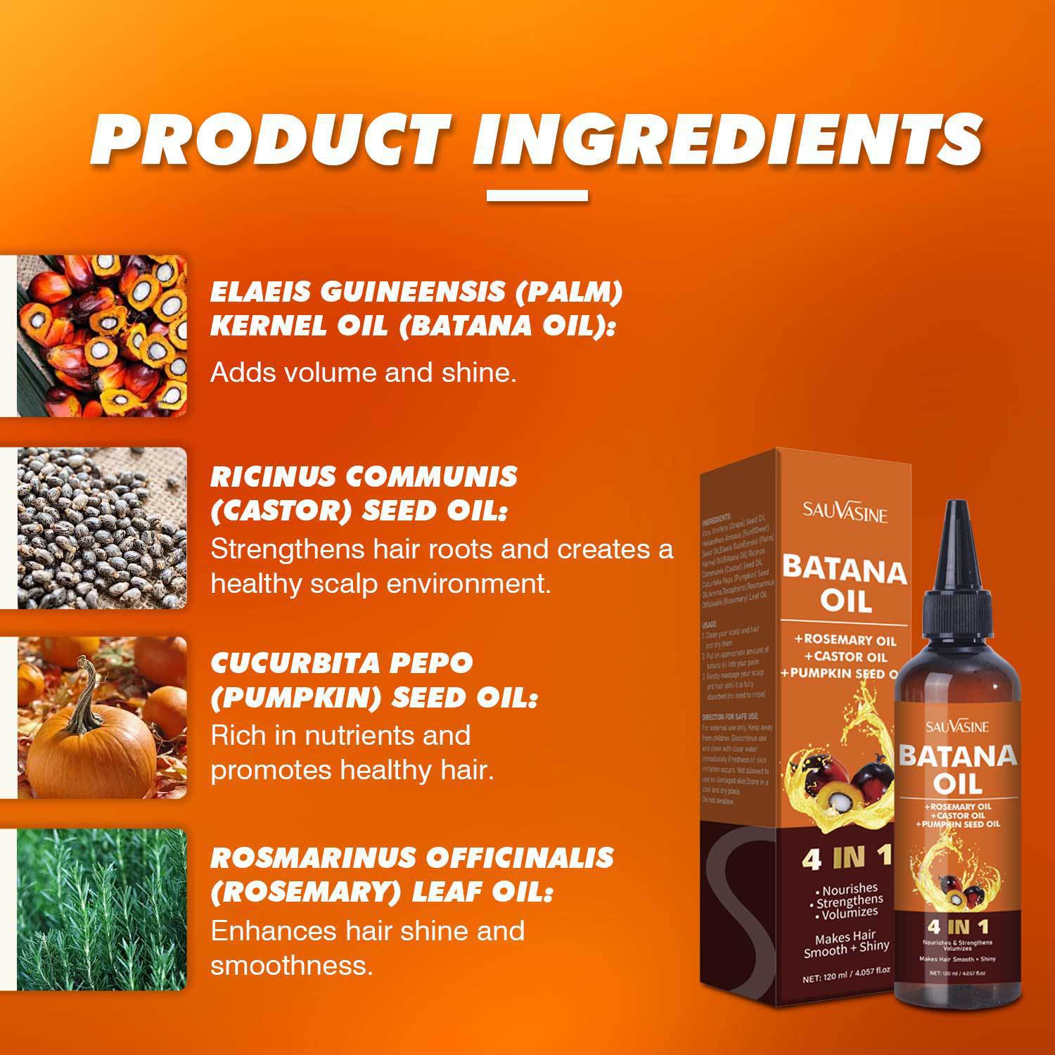 4 in 1 hair oil for strengthening and restoring damaged hair