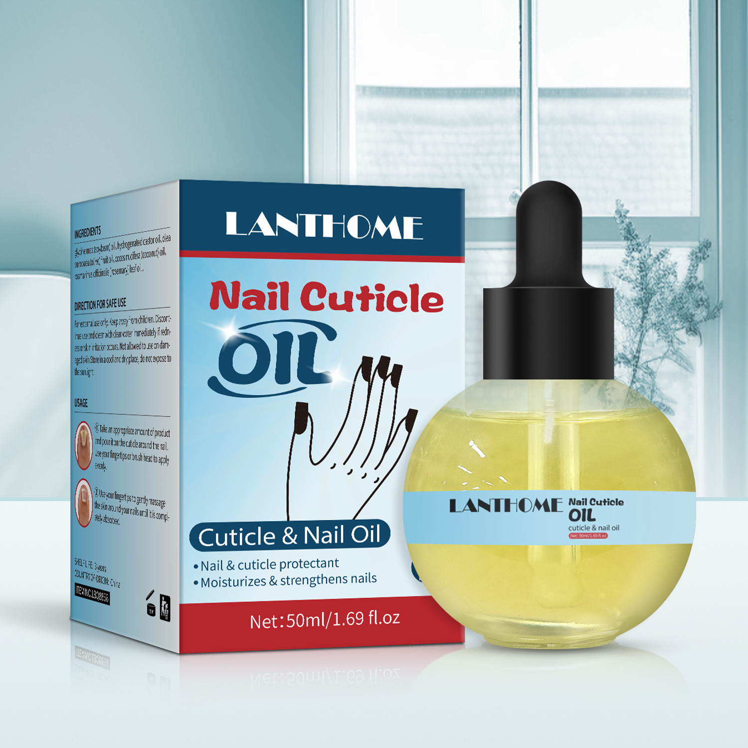 LANTHOME cuticle oil for healthy strong and smooth nails