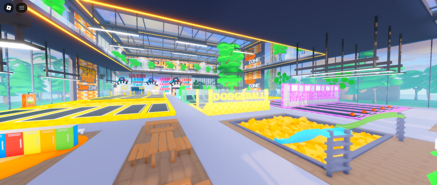 Large jumping arena environment Roblox