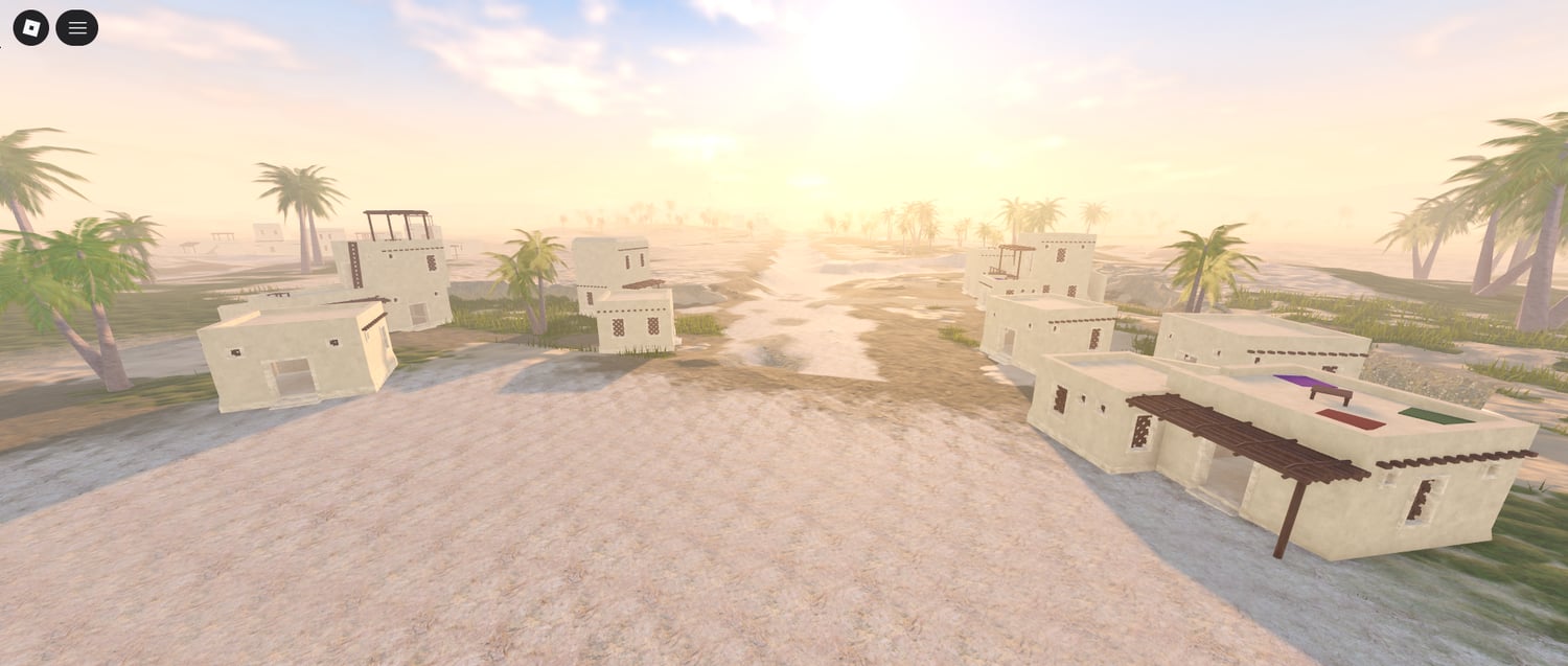 Ancient desert village environment Roblox