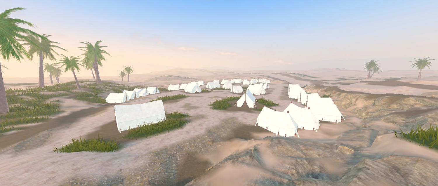 Sands of Anhur RP Egypt desert village Roblox map overview