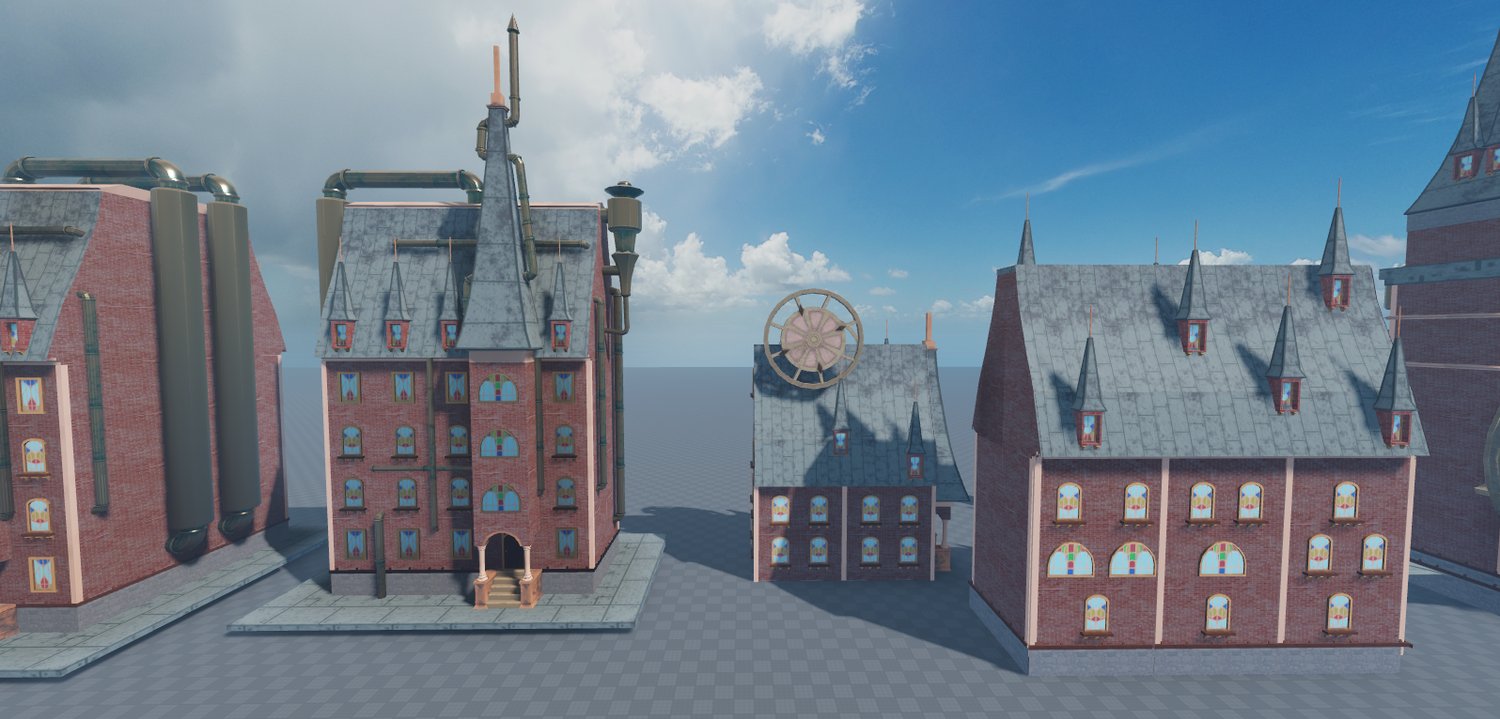 Roblox Building Steampunk Style Modular Building Pack
