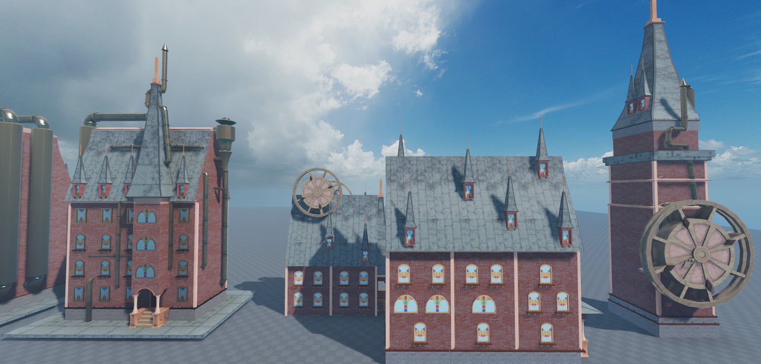 Roblox Building Steampunk Style Modular Building Pack