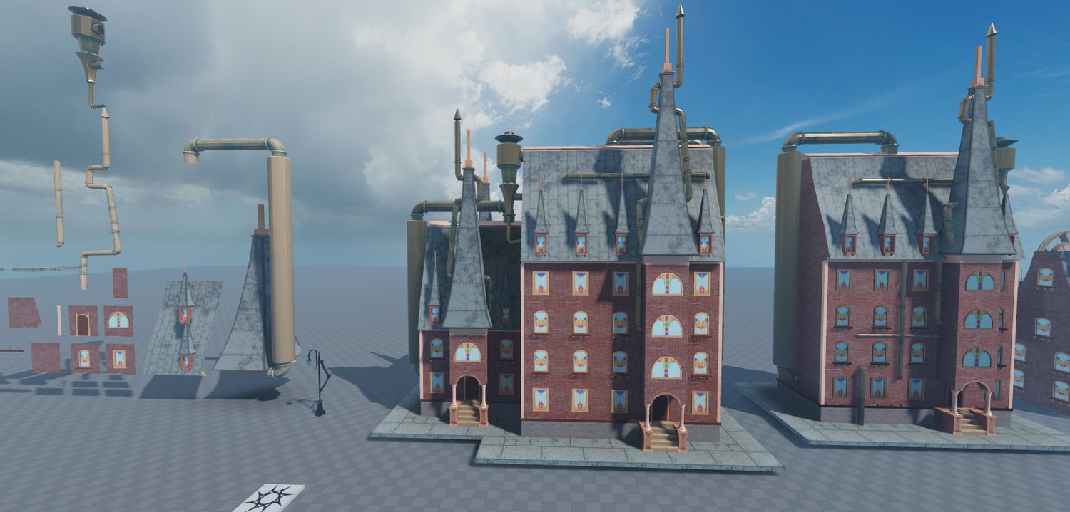 Roblox Building Steampunk Style Modular Building Pack