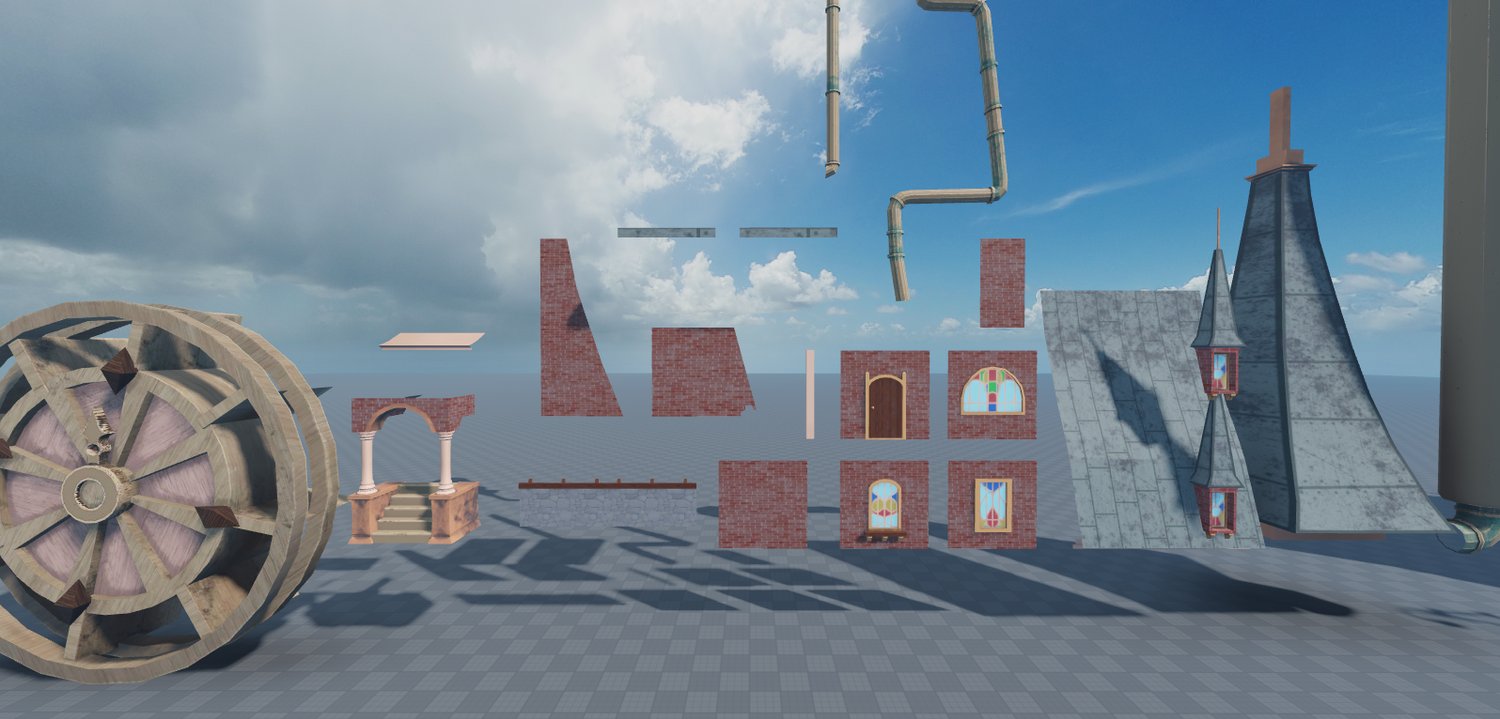 Roblox Building Steampunk Style Modular Building Pack