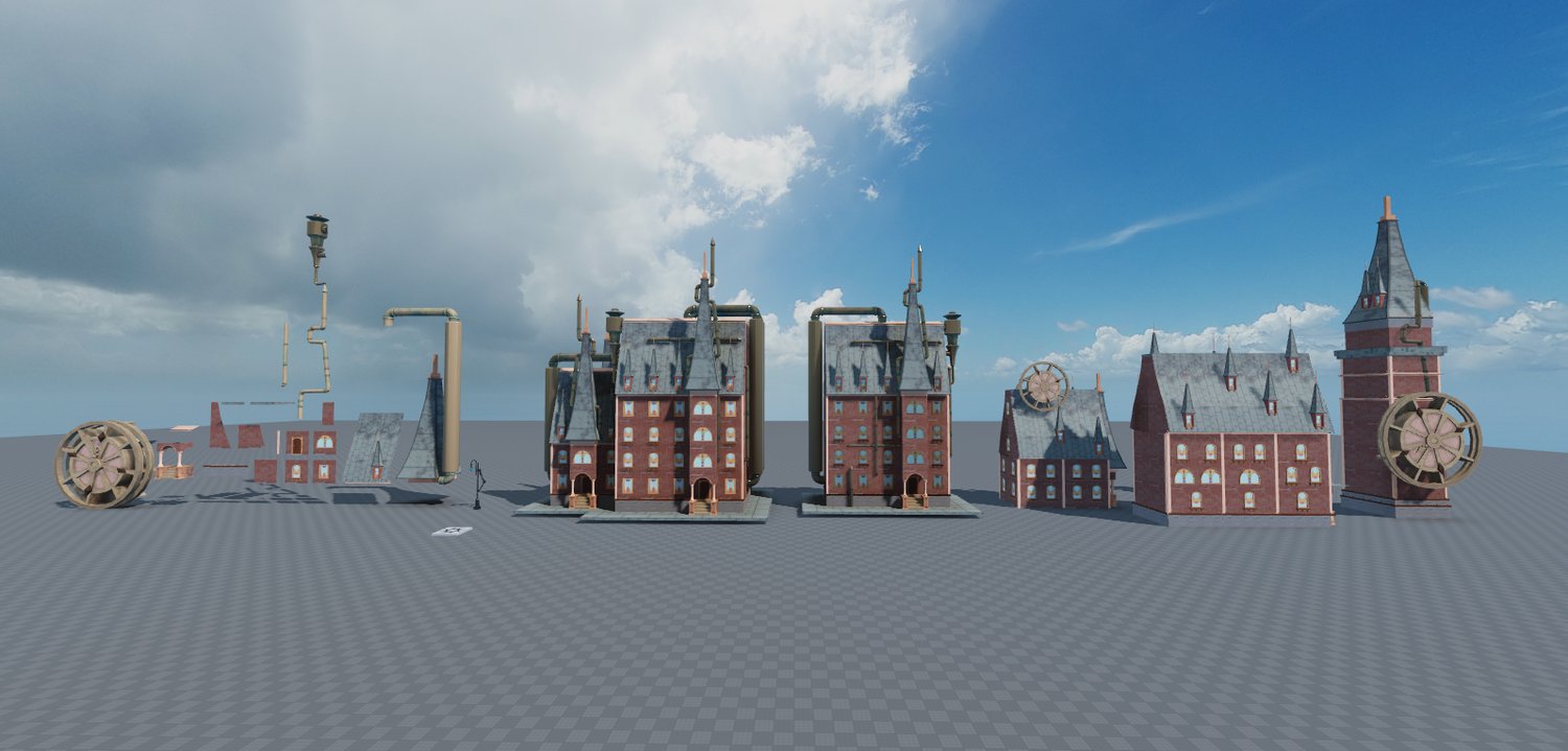 Roblox Building Steampunk Style Modular Building Pack