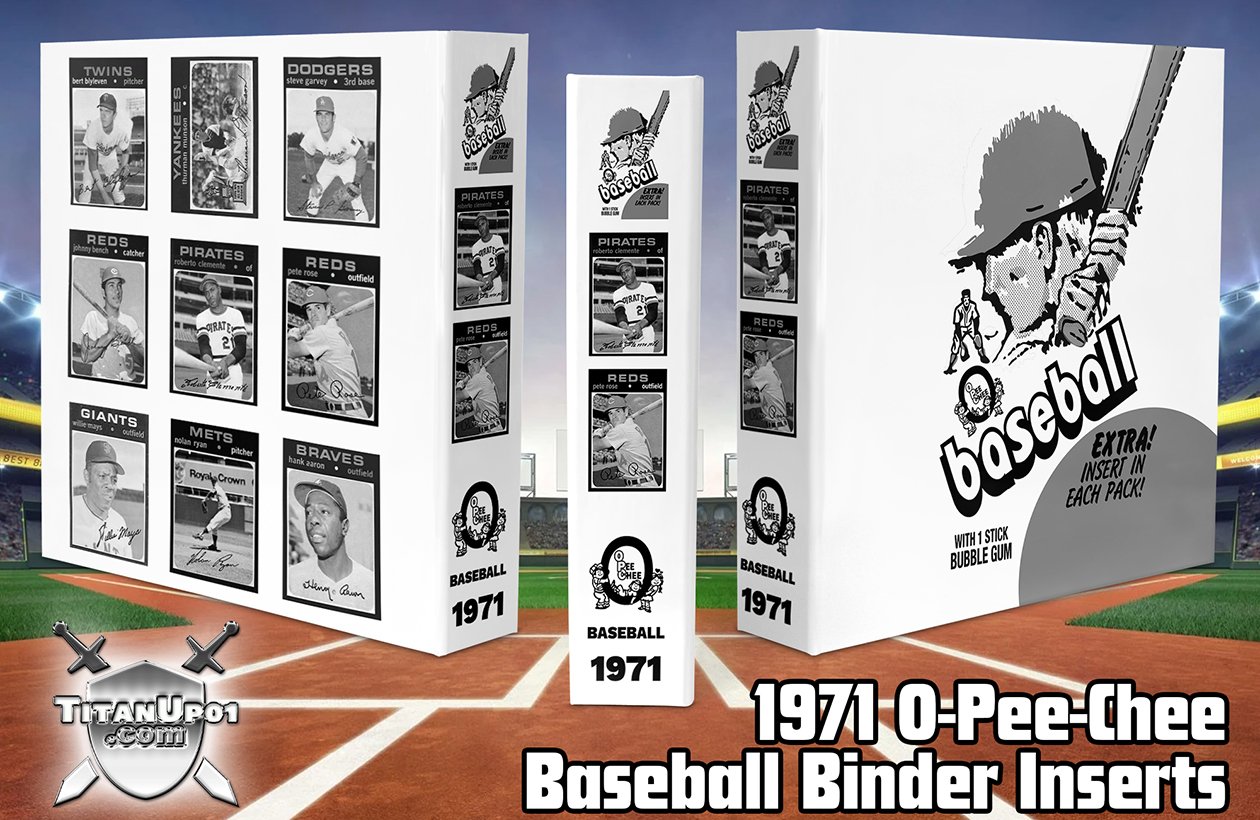 1971 O-Pee-Chee Baseball Cards Binder Inserts