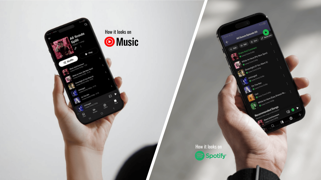 Spotify settings → "Importing local files to Spotify mobile settings"