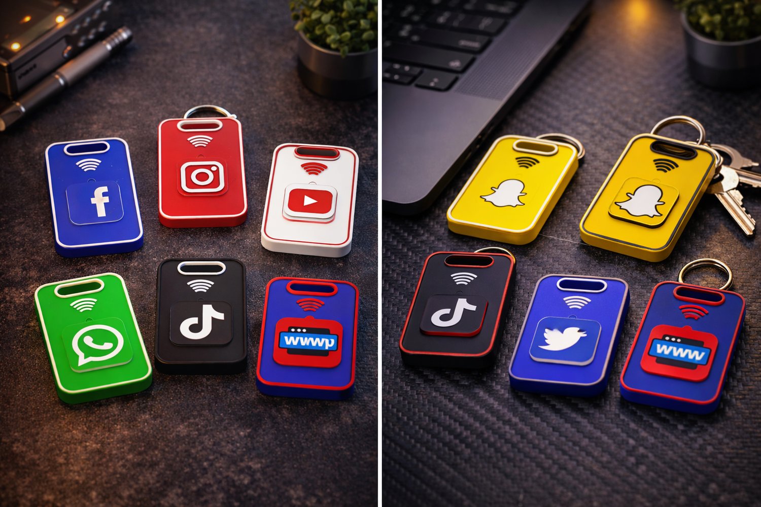 Instagram NFC Schlüsselanhänger mit Smart Tap Funktion