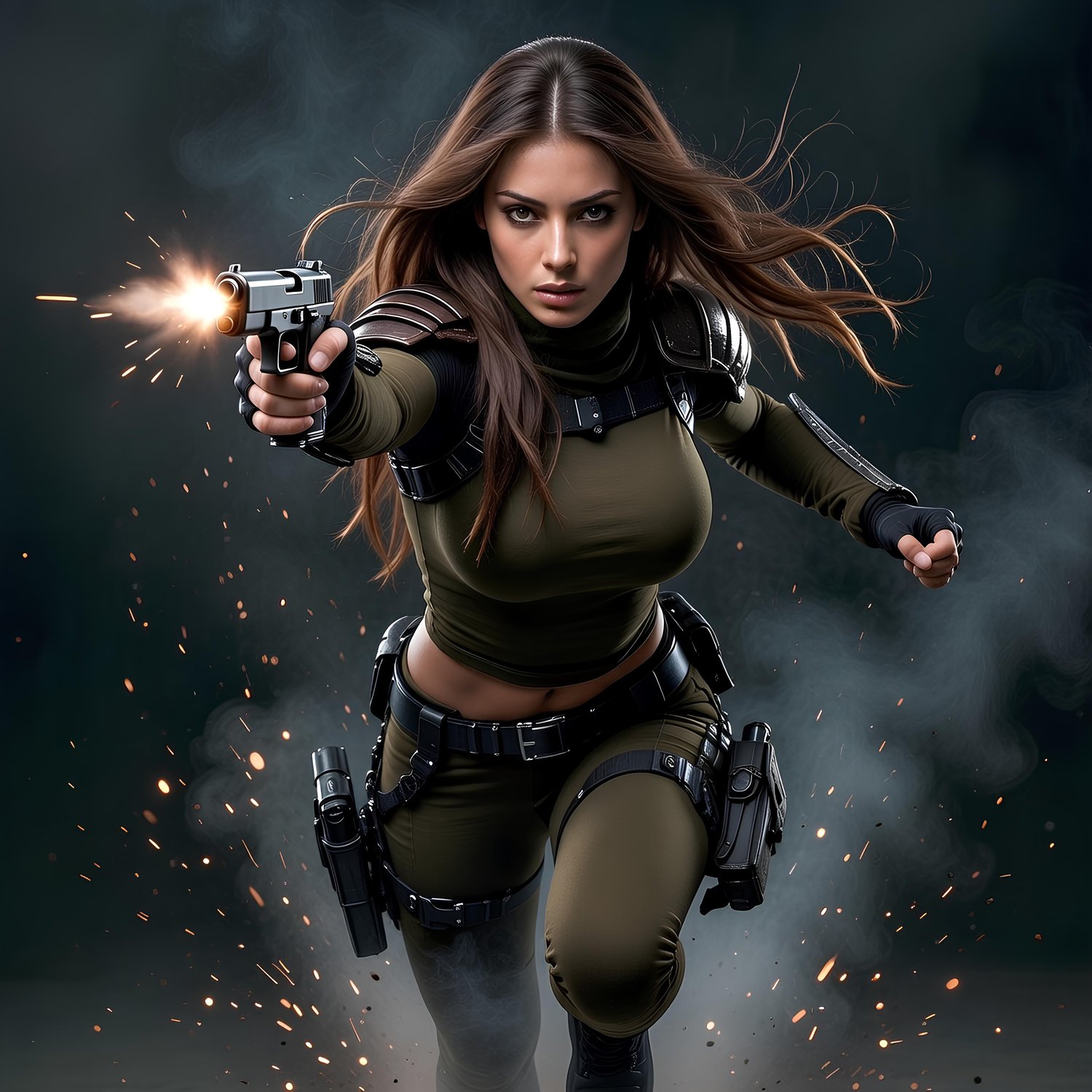 Columbian former female ninja fighting against the forces of hell 17