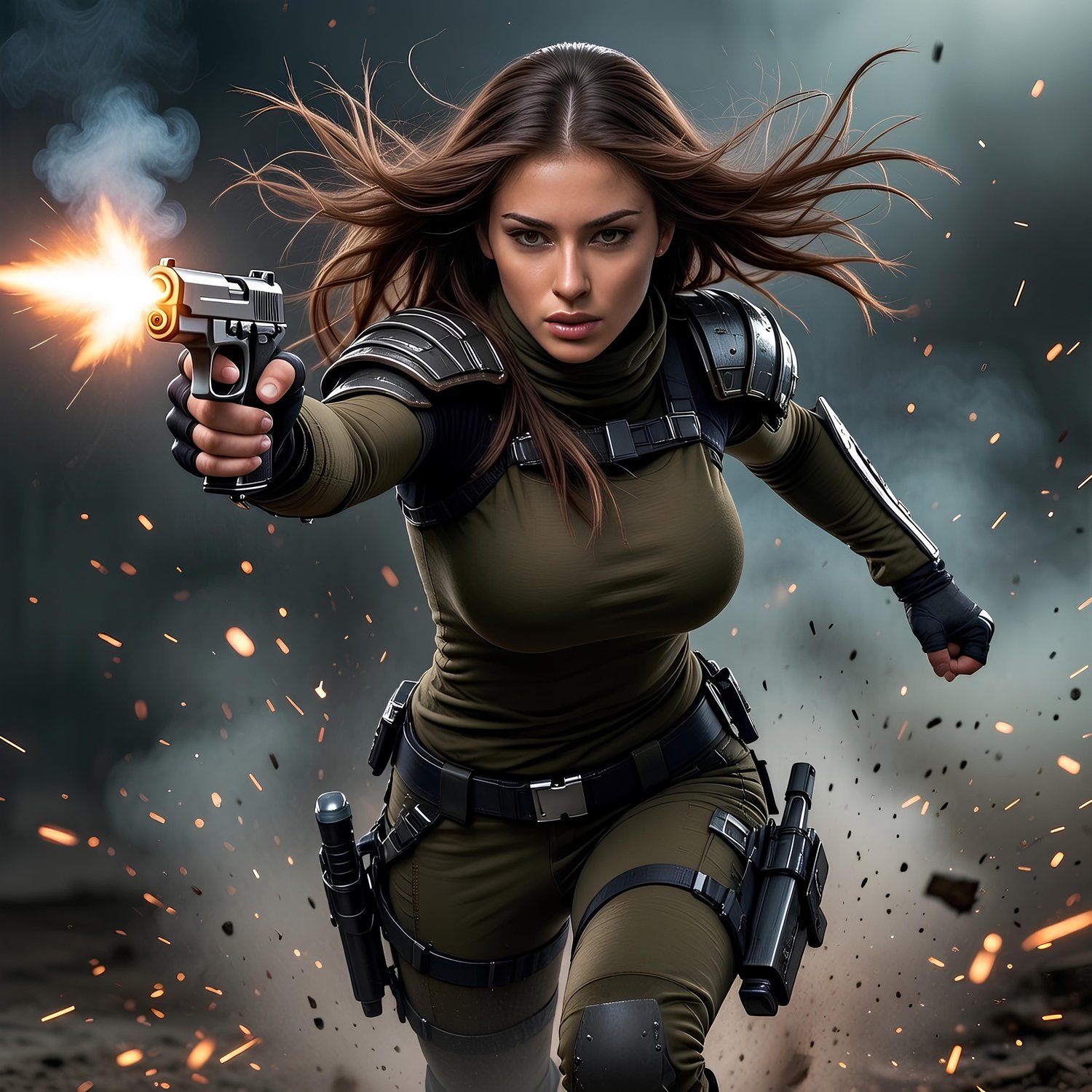 Columbian former female ninja fighting against the forces of hell 15