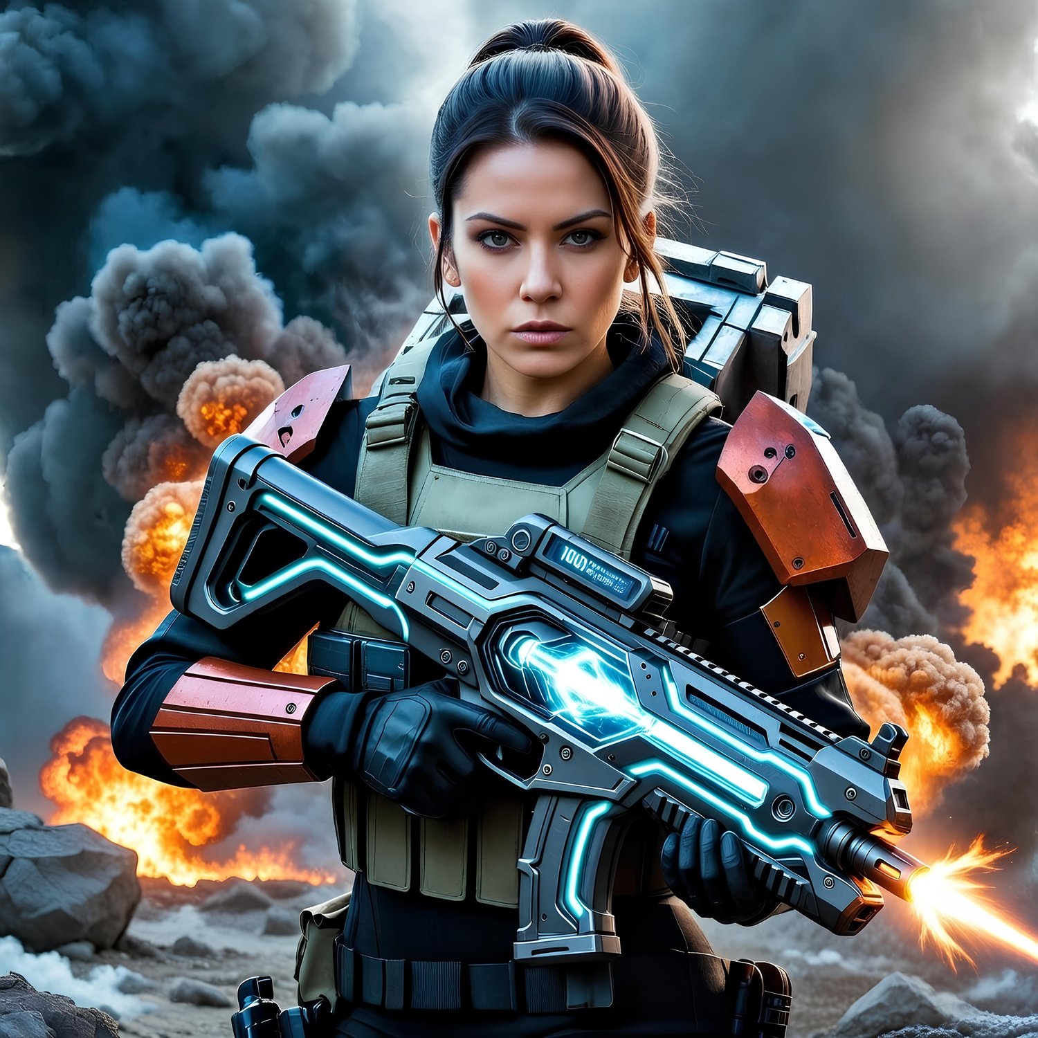 American former female ninja fighting against the forces of hell 1