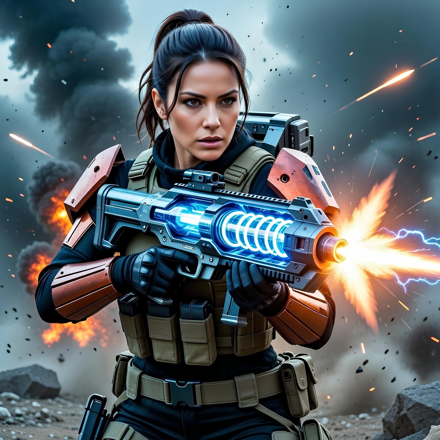 American former female ninja fighting against the forces of hell 4
